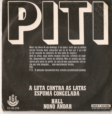 Piti - Compacto 1970 - Verso